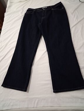 Chico's Deep Indigo Wide-Leg Jeans Size 3